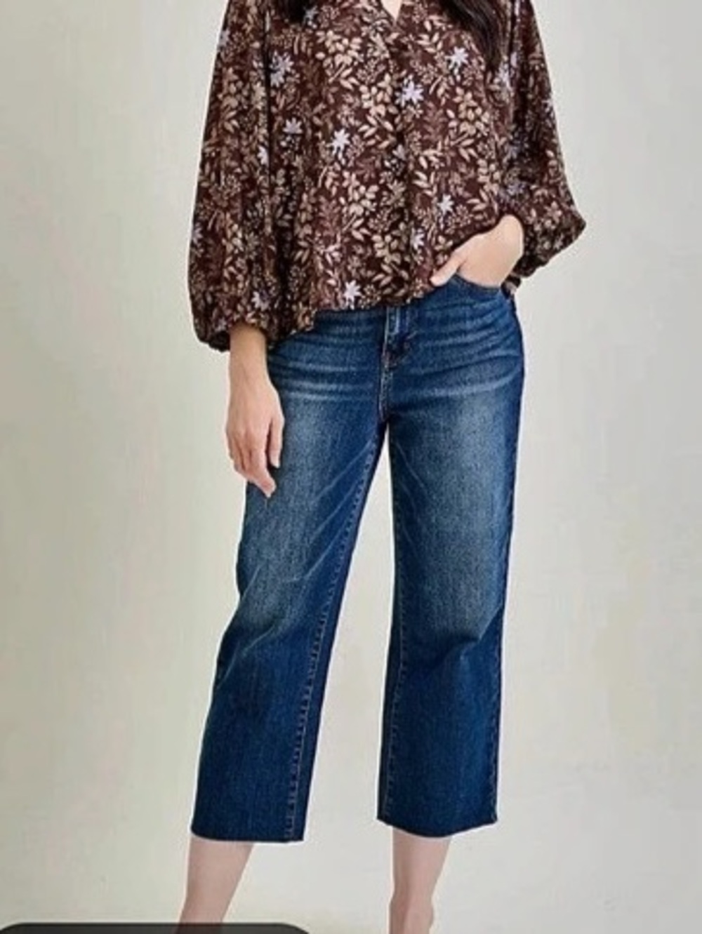 Judy Blue Wide Leg Crop Jeans